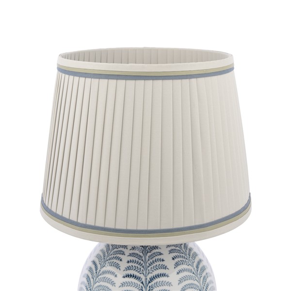 (image for) Laura Ashley Stannard Table Lamp Blue Ceramic With Shade